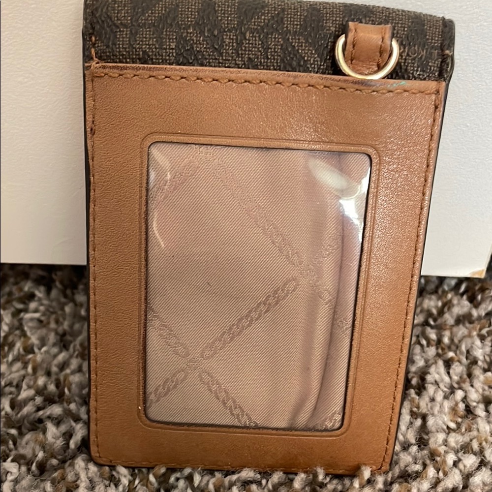 Michael Kors Brown Monogram Wallet - Picture 2 of 3